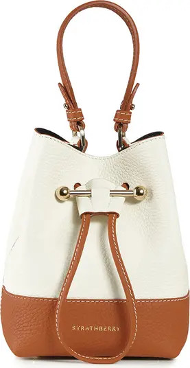 Strathberry Lana Osette Bicolor Leather Crossbody Bucket Bag | Nordstrom | Nordstrom Canada