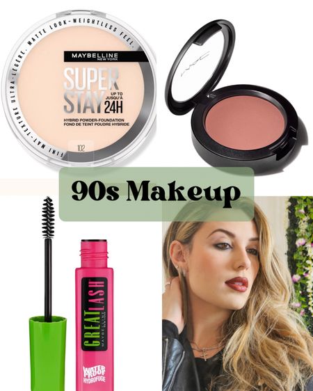 90s makeup products and makeup trends 💄 I shared a tutorial yesterday on the most popular makeup techniques from the mid 90s! Using Revlon, maybelline, MAC cosmetics & more 🎨 Loved this matte look! 

#LTKbeauty