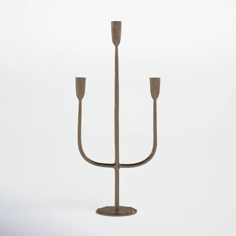 21.5'' H Iron Tabletop Candelabra | Wayfair North America