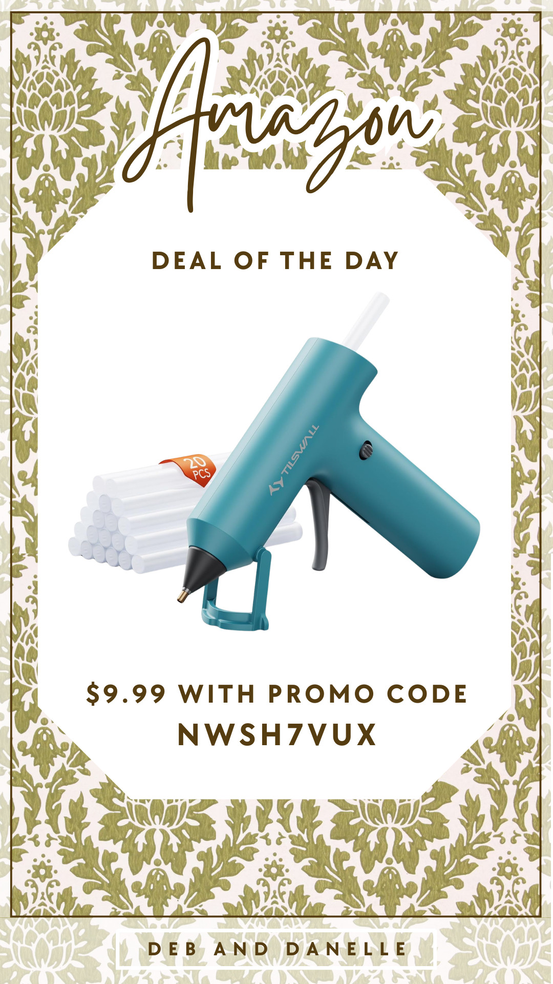 Today's Amazon deal of the day is this rechargeable hot glue gun. Deb uses these for a lot of her projects and DIYs. Get it for under $10!  

 #LTKHome #LTKSaleAlert