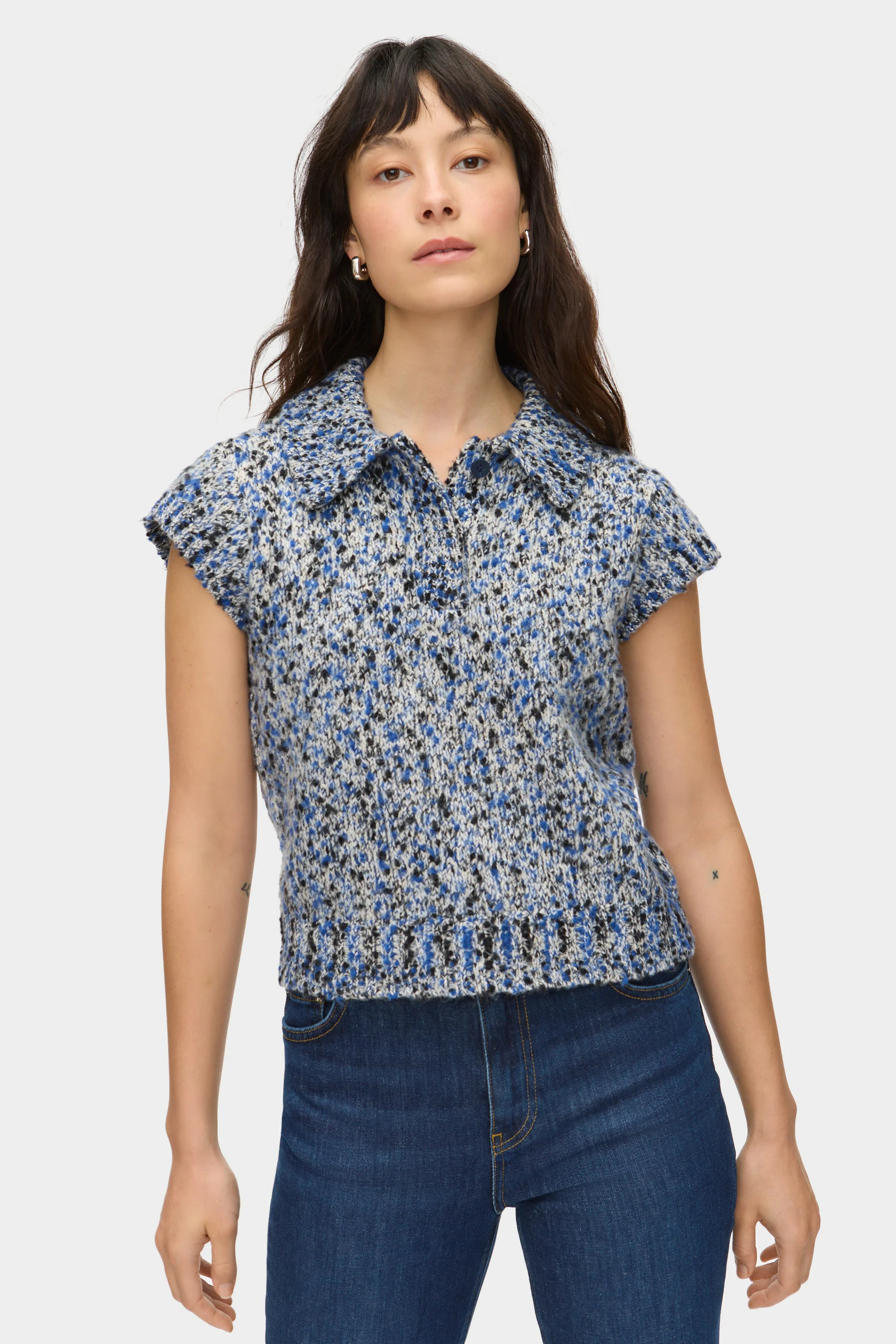 ALIGNE Knitted Polo - Blue | Lexi | ALIGNE USA