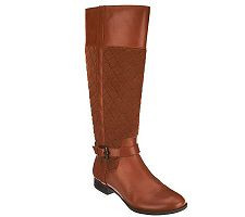 Isaac Mizrahi Live! Quilted Tall Shaft Riding Boots | QVC