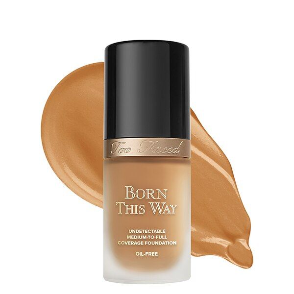 Too Faced Born This Way Foundation - Medium Tan With Golden Undertones - Praline (30 mL/1.0 Fl. Oz.) | Too Faced Cosmetics