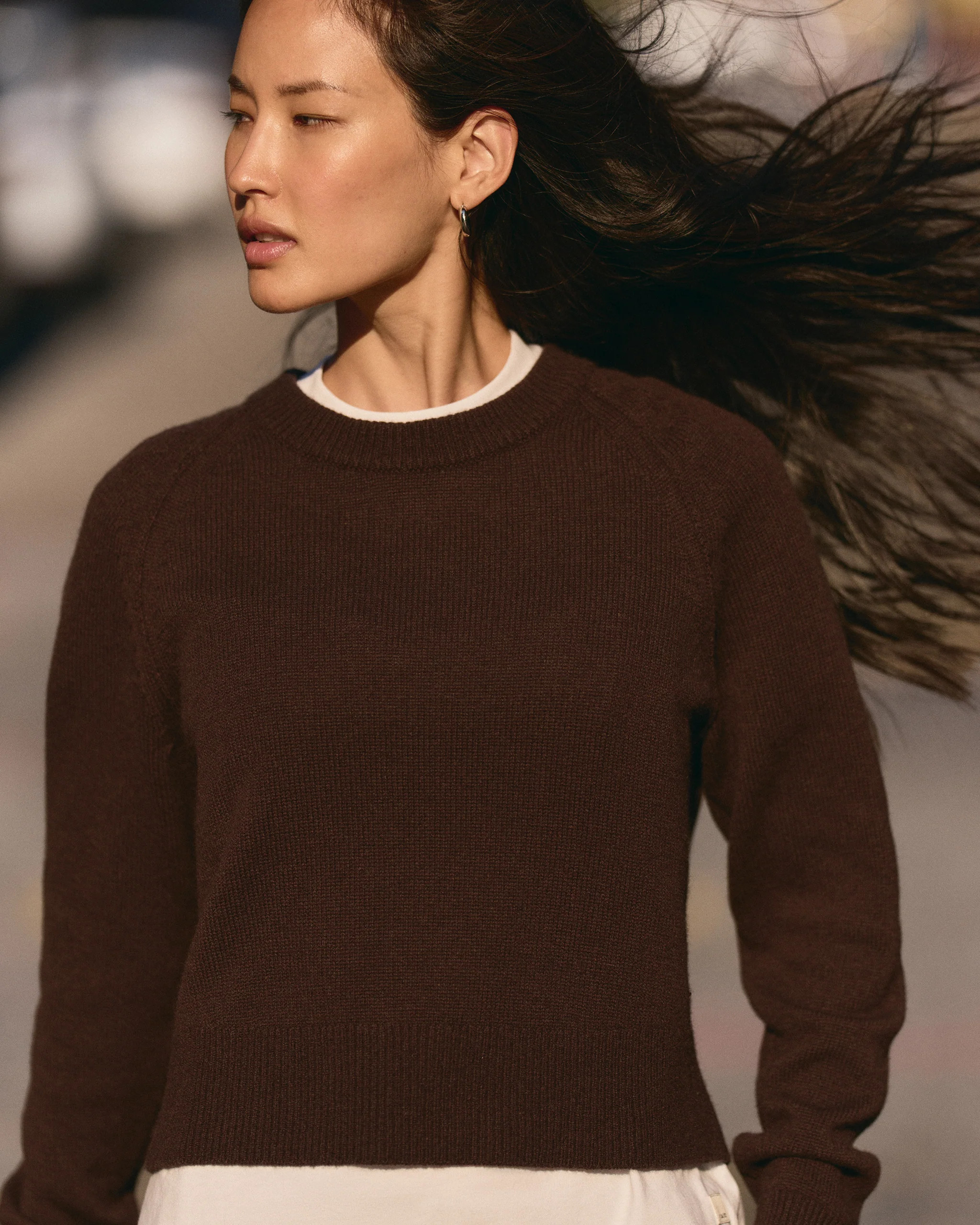 Émilie Cashmere Crew | Women's Java Pullover | Vuori | Vuori Clothing (US & Canada)
