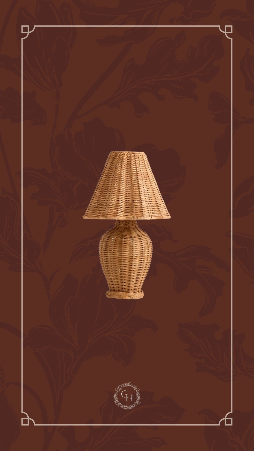 Gorgeous rattan table lamp!

#LTKHome