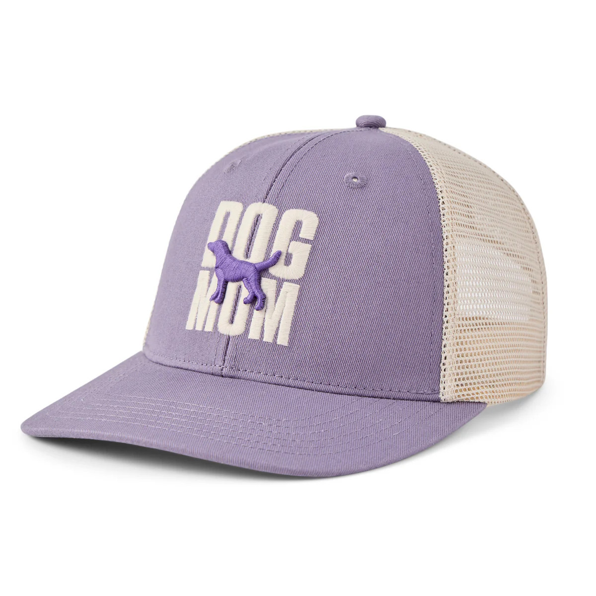 Adult Unisex Dog Mom Stack Trucker | Life is Good