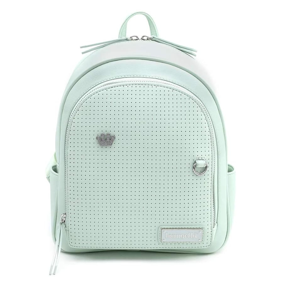 Loungefly Mint Pin Trader Faux-Leather Mini Backpack | Amazon (US)