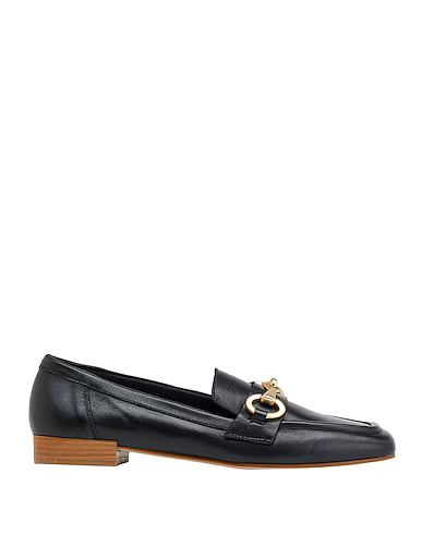 8 By YOOX LEATHER SQUARE TOE PENNY LOAFERS WITH HORSEBIT
 | Mokassins Schwarz Damen | YOOX | YOOX (DE)
