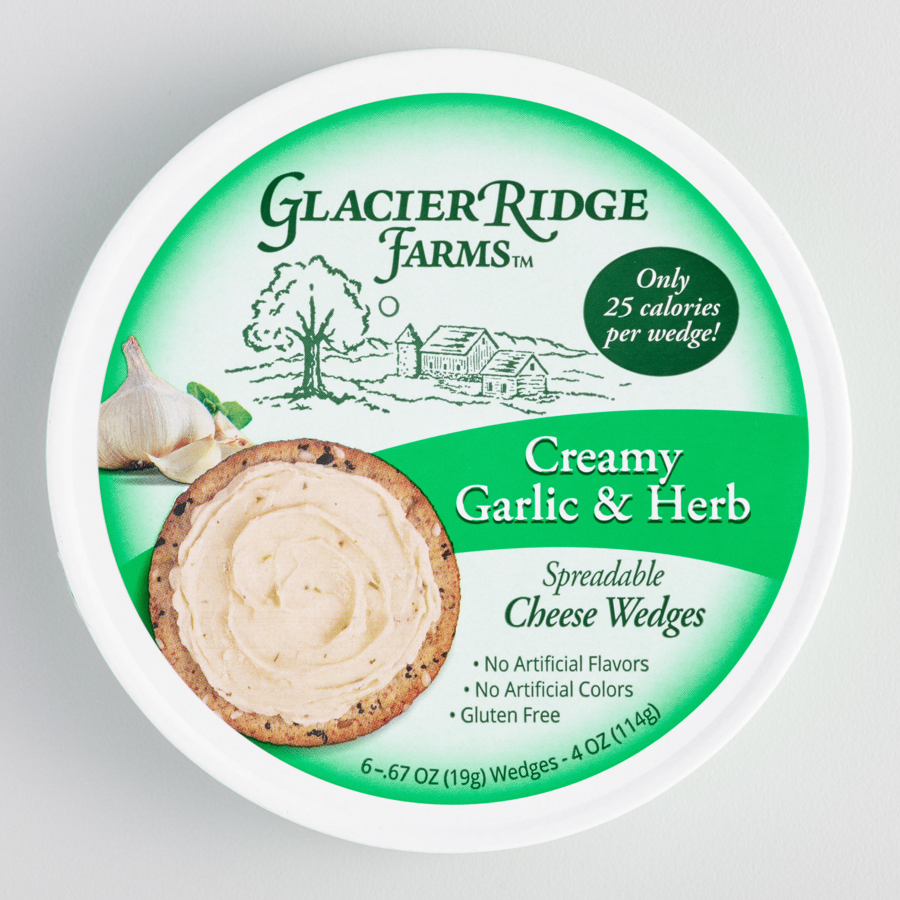 Glacier Ridge Farms Garlic and Herb Cheese Wedges | World Market