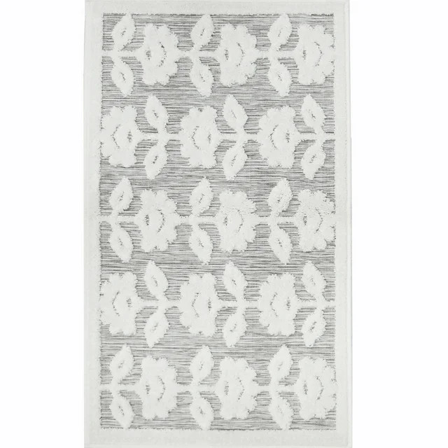 My Texas House Poppy 2' x 3' Grey Floral Indoor/Outdoor Area Rug | Walmart (US)