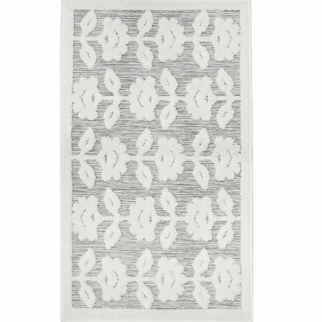 My Texas House Poppy 2' x 3' Grey Floral Indoor/Outdoor Area Rug | Walmart (US)