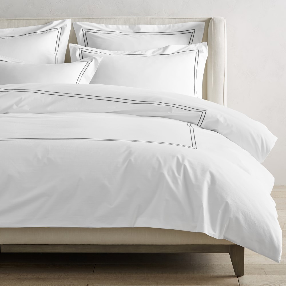 Chambers® Italian Hotel Embroidered Duvet Cover & Shams | Williams-Sonoma