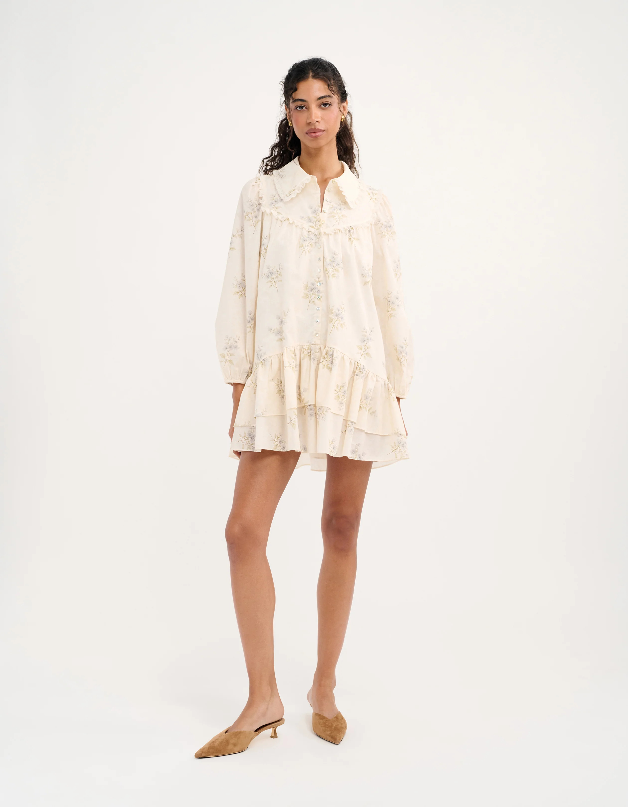 Ember Mini Dress in Lakeside Sprig | Shop Women's Babydoll Dresses | Rumored