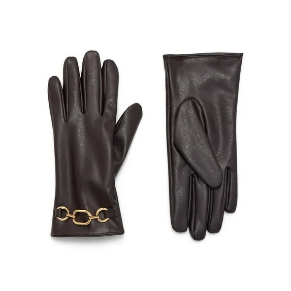 Time and Tru Chain Accent Faux Leather | Walmart (US)