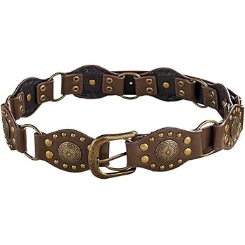 Western Leather Belts Cowgirl Belts for Women Brown Country Belt | Amazon (US)