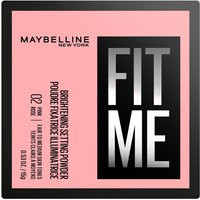 Maybelline New York Fit Me Loose Powder Powder, Shade Brightening Pink, 15G in 02 Pink | Boots.com