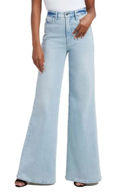 Women's GOOD AMERICAN Good Waist Palazzo Flare Jeans | Scheels