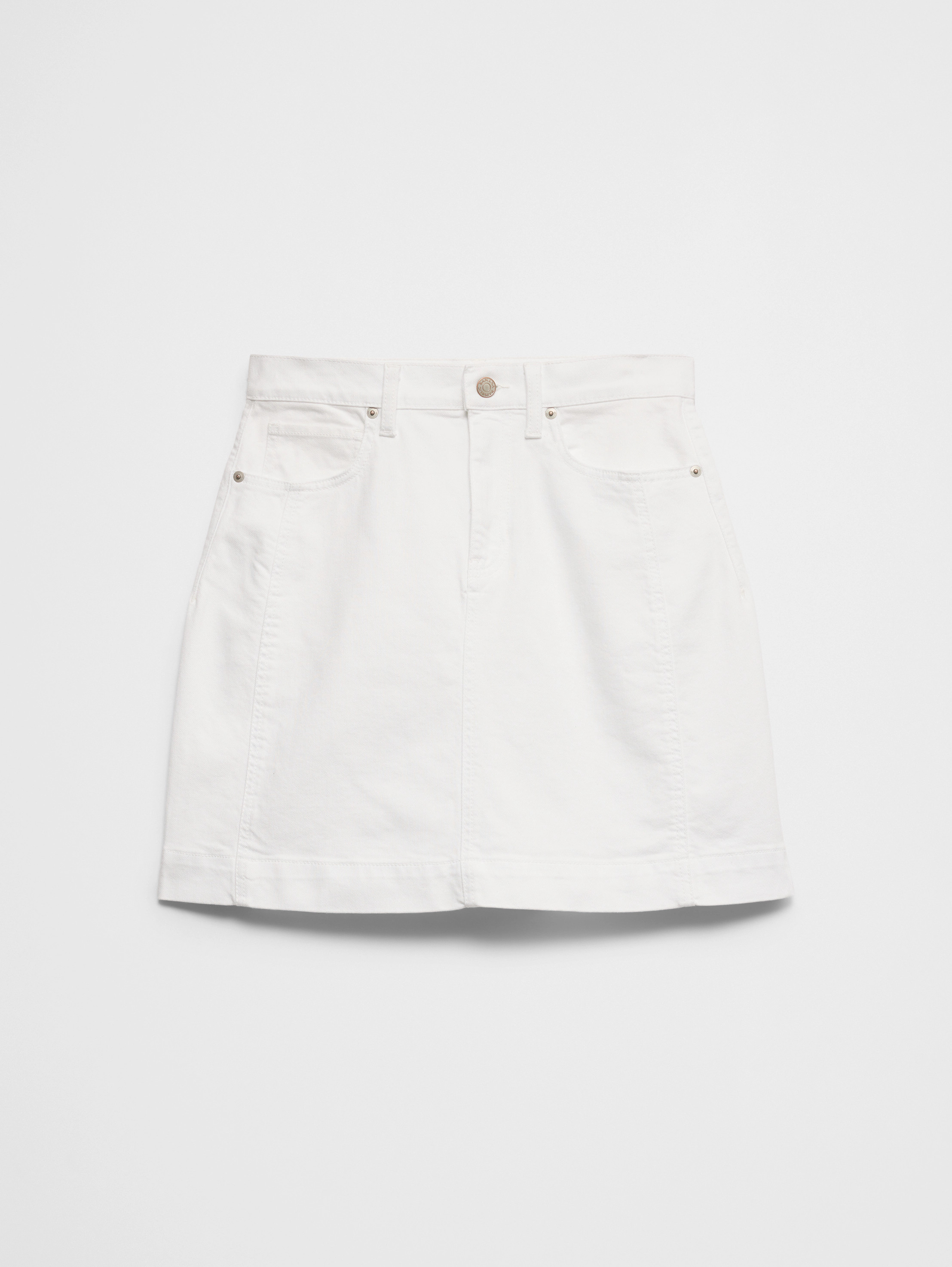 Denim Pieced Utility Mini Skirt | Banana Republic Factory