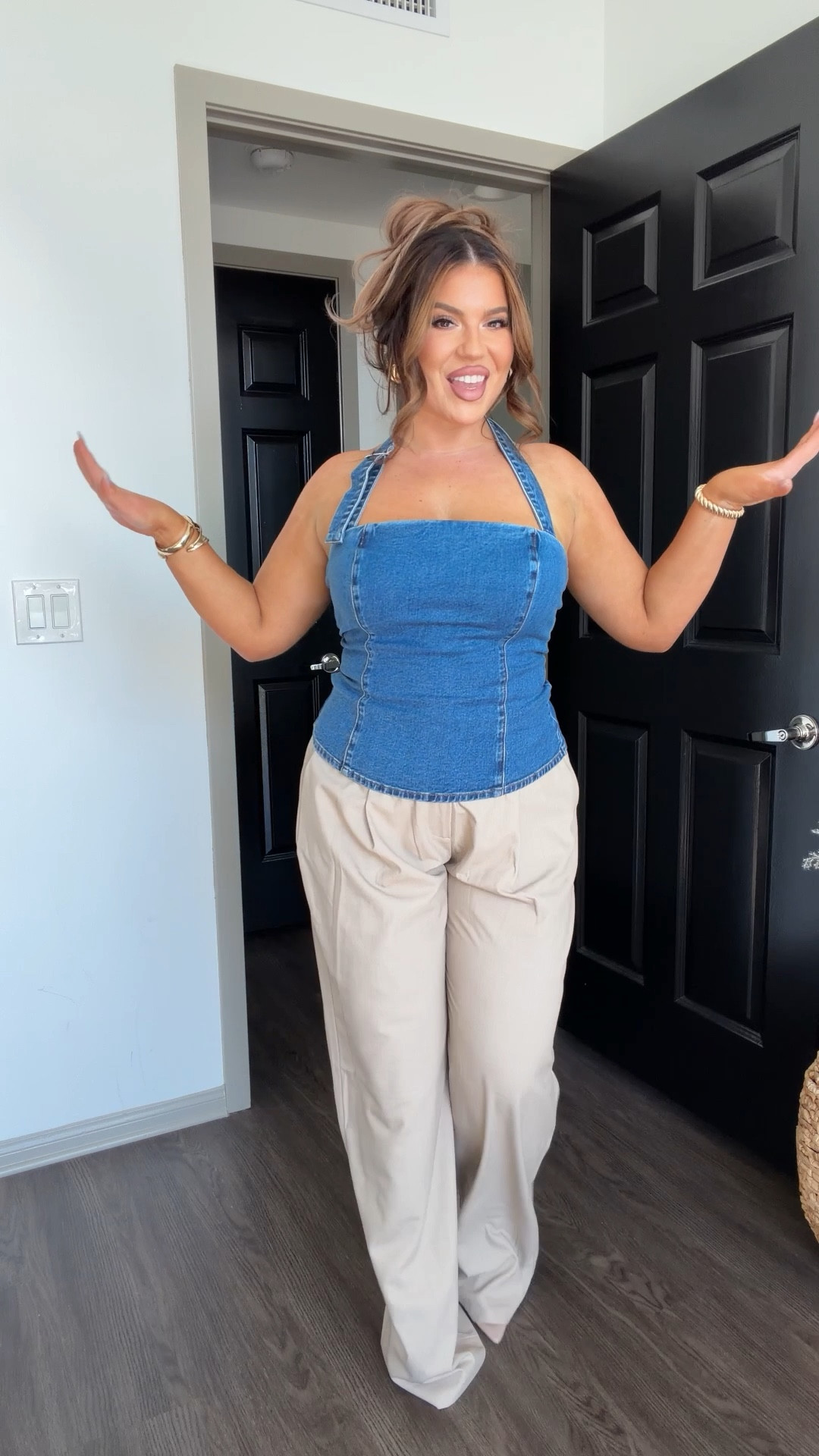 Fall Fashion New Arrivals from Showpo! ❤️‍🔥 Below is my sizing!

Red Halter: US 10
Denim Halter Top: US 12
Trousers: US 12
Polka Dot Set: L
Zebra Dress: US 10
Off the Shoulder tie Dress: US 12

I’m 5’5, I typically wear a size 12 (10 if stretchy); size L; pants 32

#LTKStyleTip #LTKMidsize