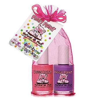 Piggy Paint 100% Non-toxic Girls Nail Polish - Safe, Chemical Free Low Odor for Kids, Rainbow Spr... | Amazon (US)