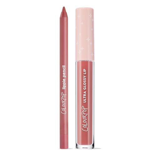 ColourPop Dream Duo Lip Kit - High-Pigment, Long-Lasting & Sharpenable Lip Liner and Lip Gloss with High-Impact Color - Includes Shades Five Stars & Pasadena (2 Count) | Amazon (US)