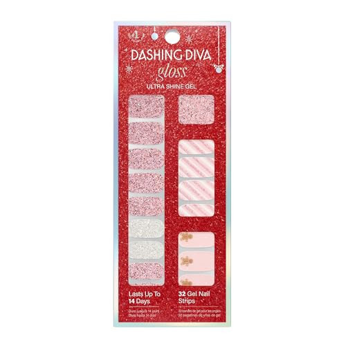 Dashing Diva Gloss Nail Strips - from Scratch - UV Free, Chip Resistant, Long Lasting Gel Nail Stickers - 3-Piece Manicure Set - Contains 32 Wraps, 1 Prep Pad, 1 File | Amazon (US)
