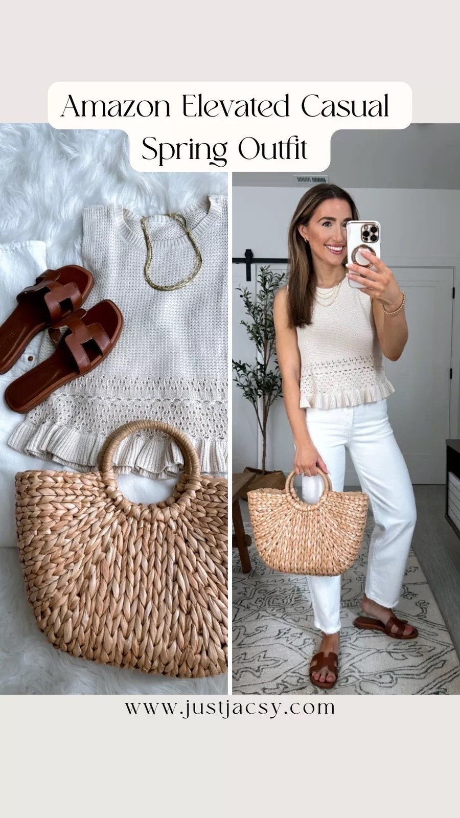 Amazon Elevated casual spring outfit! White jeans are soo good- by Levi’s. I tagged other ones too I love!
Cute crochet knit top

Spring fashion, vacation outfit, summer outfit 

#LTKSeasonal #LTKWatchNow #LTKSaleAlert