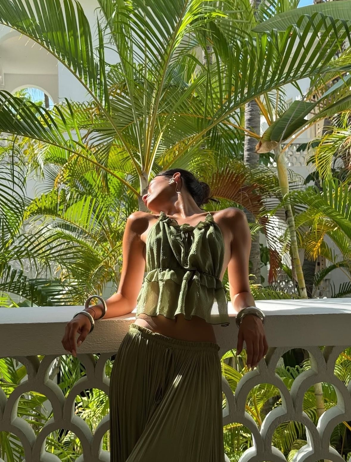 LTK Caption (SEO Optimized):

Vacation outfit of the day 🌿 This olive green ruched two-piece set is the perfect resort wear look for tropical vacations, beach getaways, honeymoon outfits, summer travel, brunch, and vacation photos. Lightweight, flattering, and effortless—this matching set is a must-have for warm weather style. Fully linked on LTK. ✨

SEO Keywords: resort wear, green matching set, olive green outfit, vacation outfit, tropical vacation style, summer outfit, beach vacation outfit, honeymoon outfit, women’s matching set, resort fashion, travel outfit, vacation style, LTK finds, summer fashion, effortless chic.

#LTKootd #LTKSaleAlert #LTKTravel