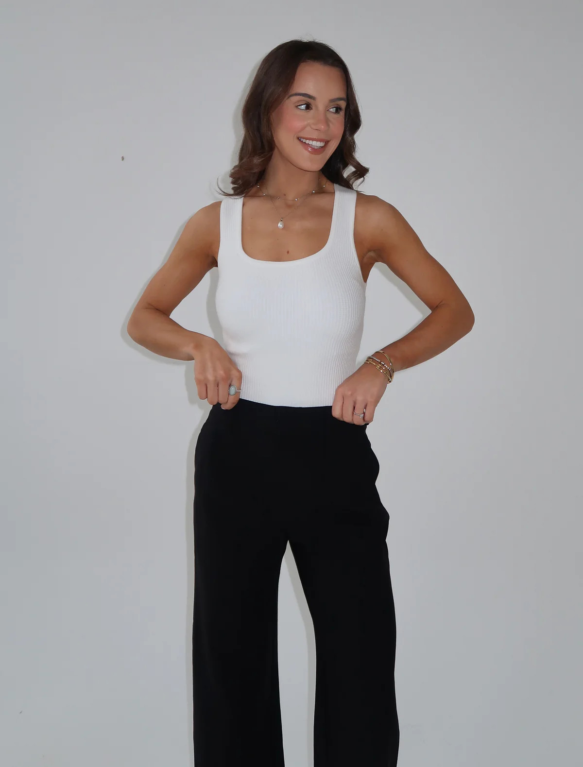 Ribbed square-neck vest | Good Basics Club