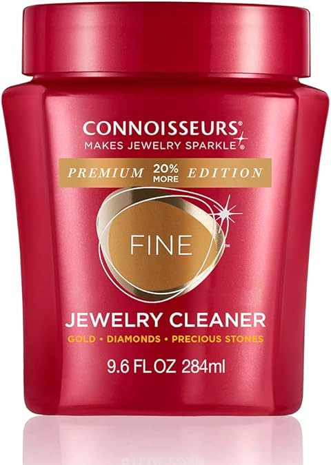 CONNOISSEURS Premium Edition Jewelry Cleaner, Value Size 9.6oz - Pick from Fine, Silver or Delica... | Amazon (US)