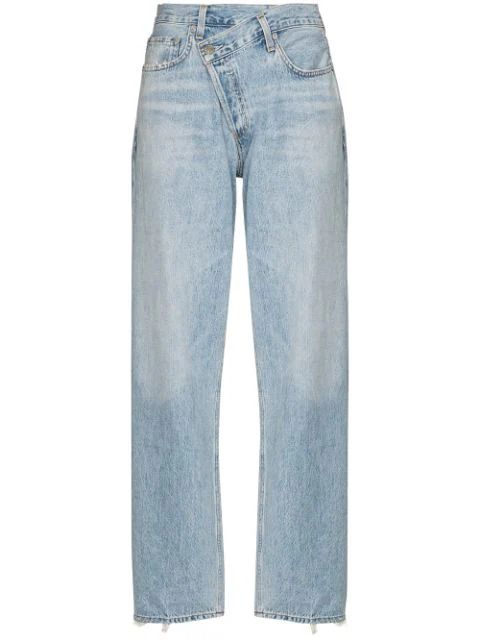 AGOLDE Criss Cross straight-leg Jeans - Farfetch | Farfetch Global