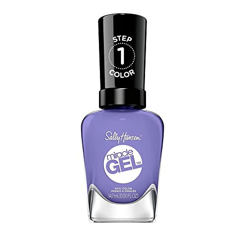 Sally Hansen Miracle Gel Salon Quality Nail Polish | Gel-Like Formula, Two-Step System, No UV Light Needed, Long Lasting | Opaque, Glossy | 607 Knowledge is Flower | Lavender Nail Color | Amazon (US)