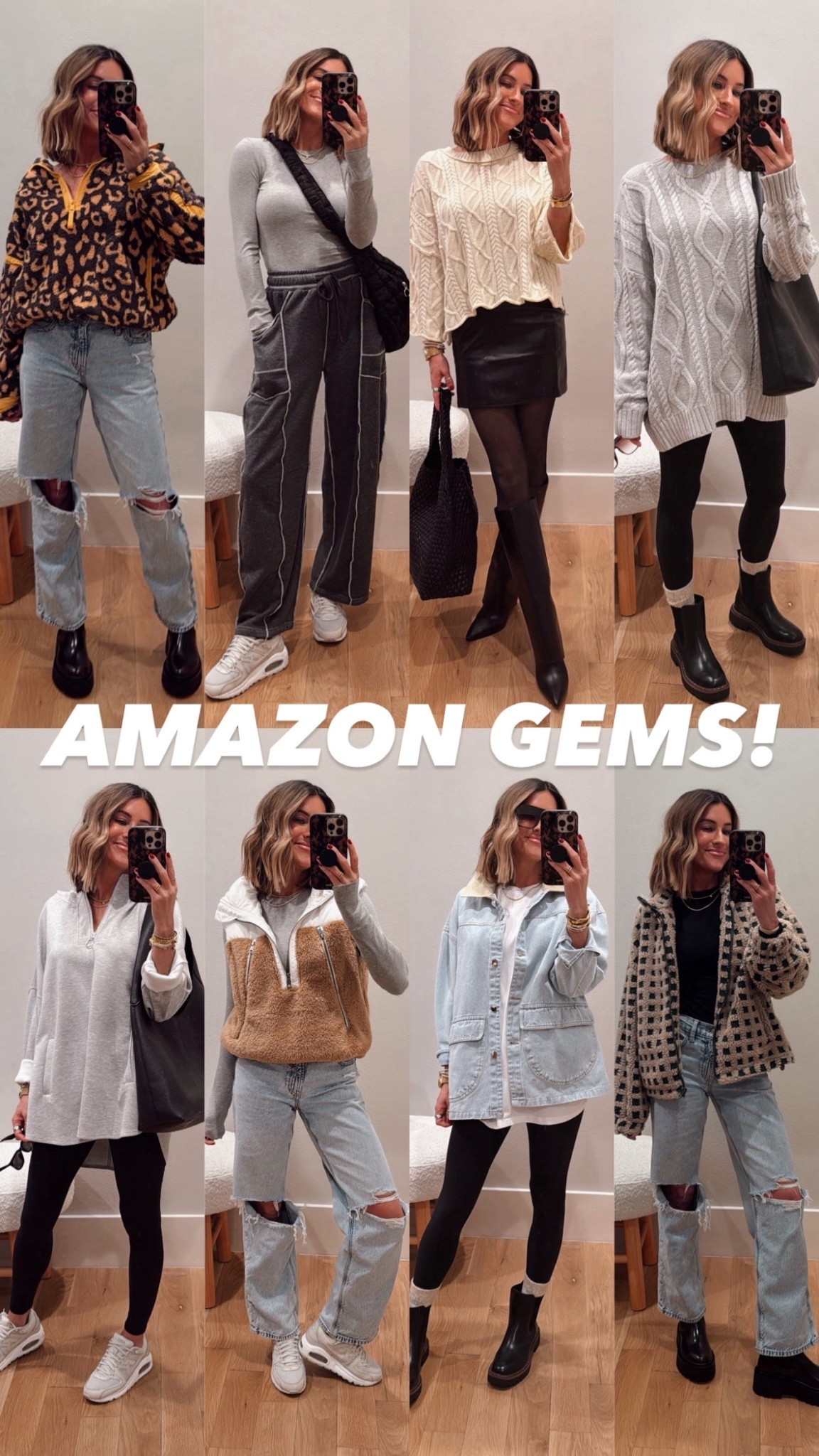 Some super cute options to save in your Amazon cart for later! Great prices and incredible quality!
SIZING:
Small in all sweaters and jackets (except I did a M in the grey cable knit, I sized up for extra length), xs in the grey casual pants, xs in faux-leather skirt. 

#LTKHoliday #LTKStyleTip #LTKSeasonal