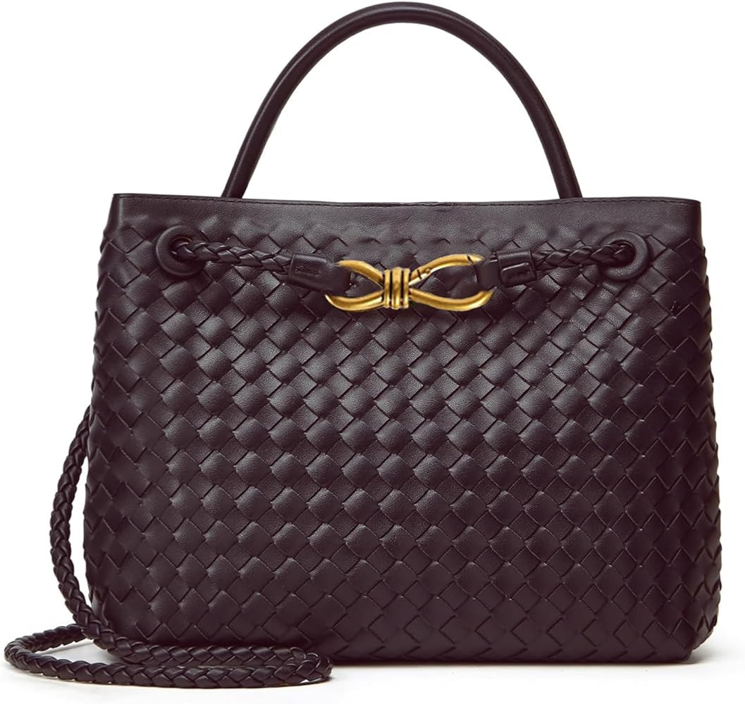 Woven Hobo Bags for Women Tote Bag, Woven Leather Shoulder Crossbody Bag Satchel Bag Woven Handba... | Amazon (US)