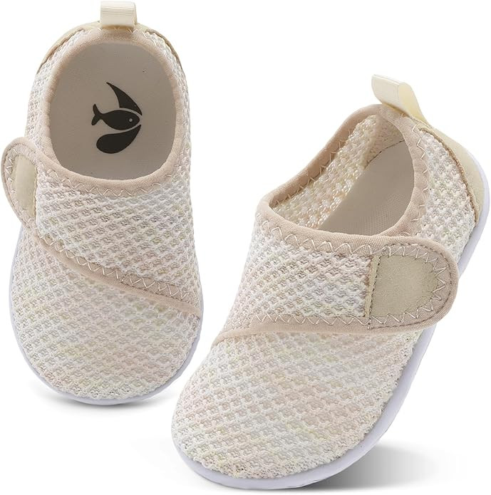 shopUAL Toddler Water Shoes Girls Boys Barefoot Aqua Socks Kids Cute Quick Dry Non-Slip Swim Shoe... | Amazon (US)