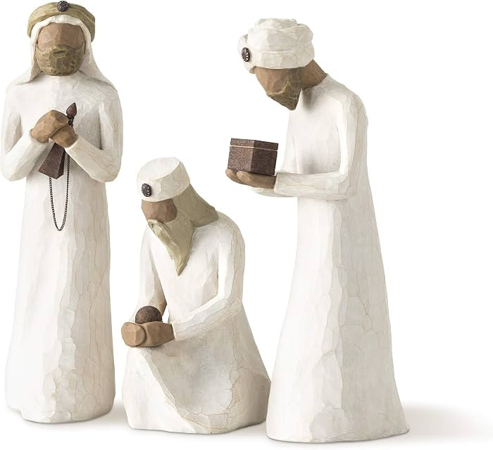 Willow Tree The Three Wisemen, Follow a Star to Find the Light of the World, Set of Walking, Bowi... | Amazon (US)