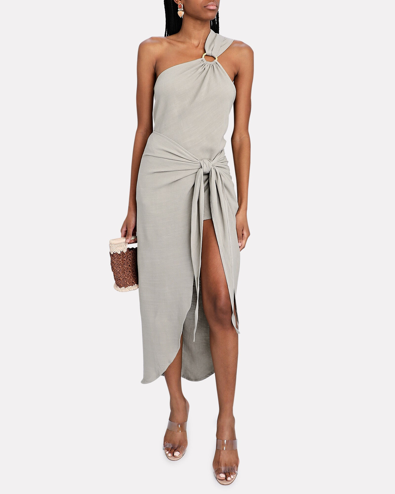 Dash One-Shoulder Midi Dress | INTERMIX