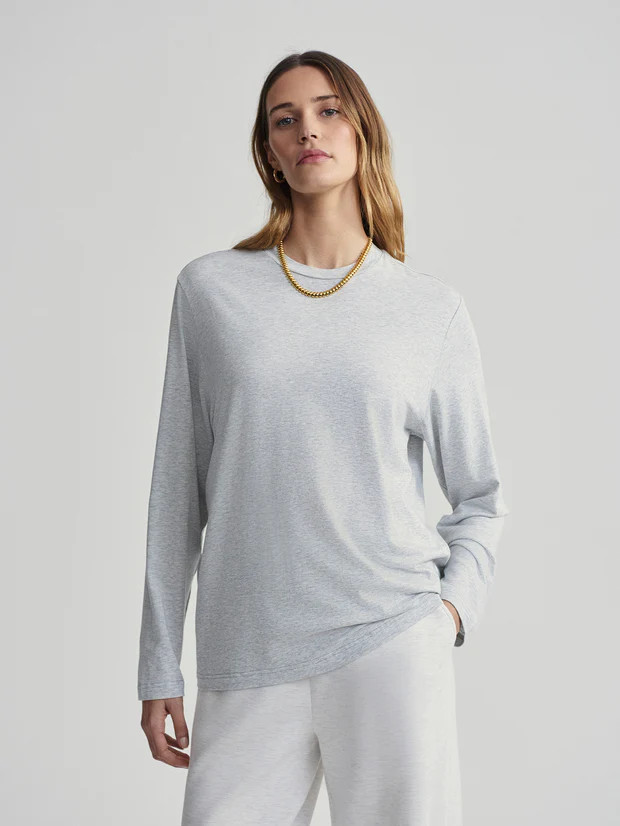 Leah Long Sleeve Boyfriend Tee | Varley US | Varley USA