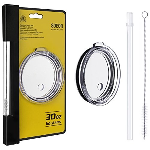 Spill Proof Lid With Straw For 30 Oz YETI Rambler,SOEOR Tumbler,Ozark Trail cup and other brands Vac | Amazon (US)