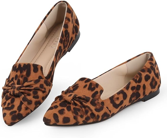 MUSSHOE Flat Shoes Women Comfortable Pointed Toe Slip on Women's Flats | Amazon (US)