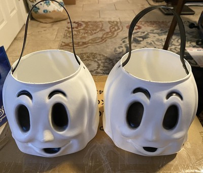 Vintage Empire Ghost Halloween Blow Mold Trick or Treat Candy Bucket/Pail - | eBay US