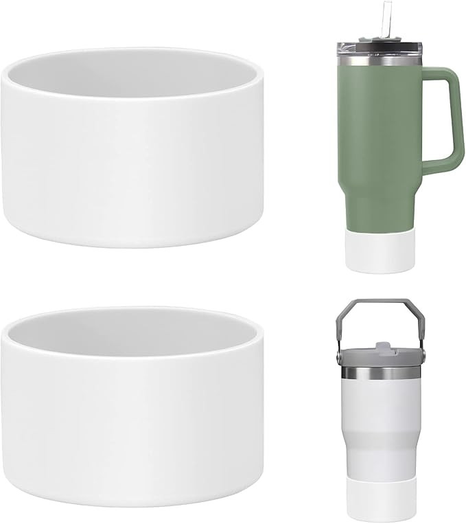 MLKSI 2Pcs Silicone Boot for Stanley Cup Accessories, Protector Silicone Water Bottle Bottom Slee... | Amazon (US)