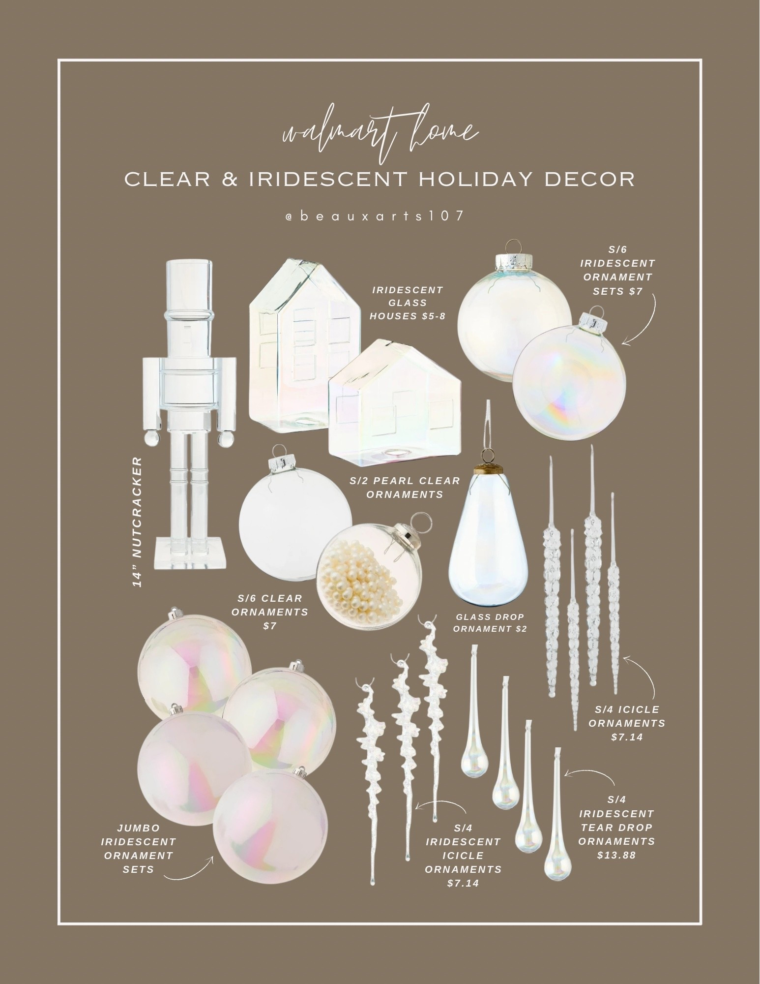 Save on these cute holiday clear and iridescent decor at great prices! Most are under $20!

#LTKHoliday #LTKFindsUnder50 #LTKSaleAlert