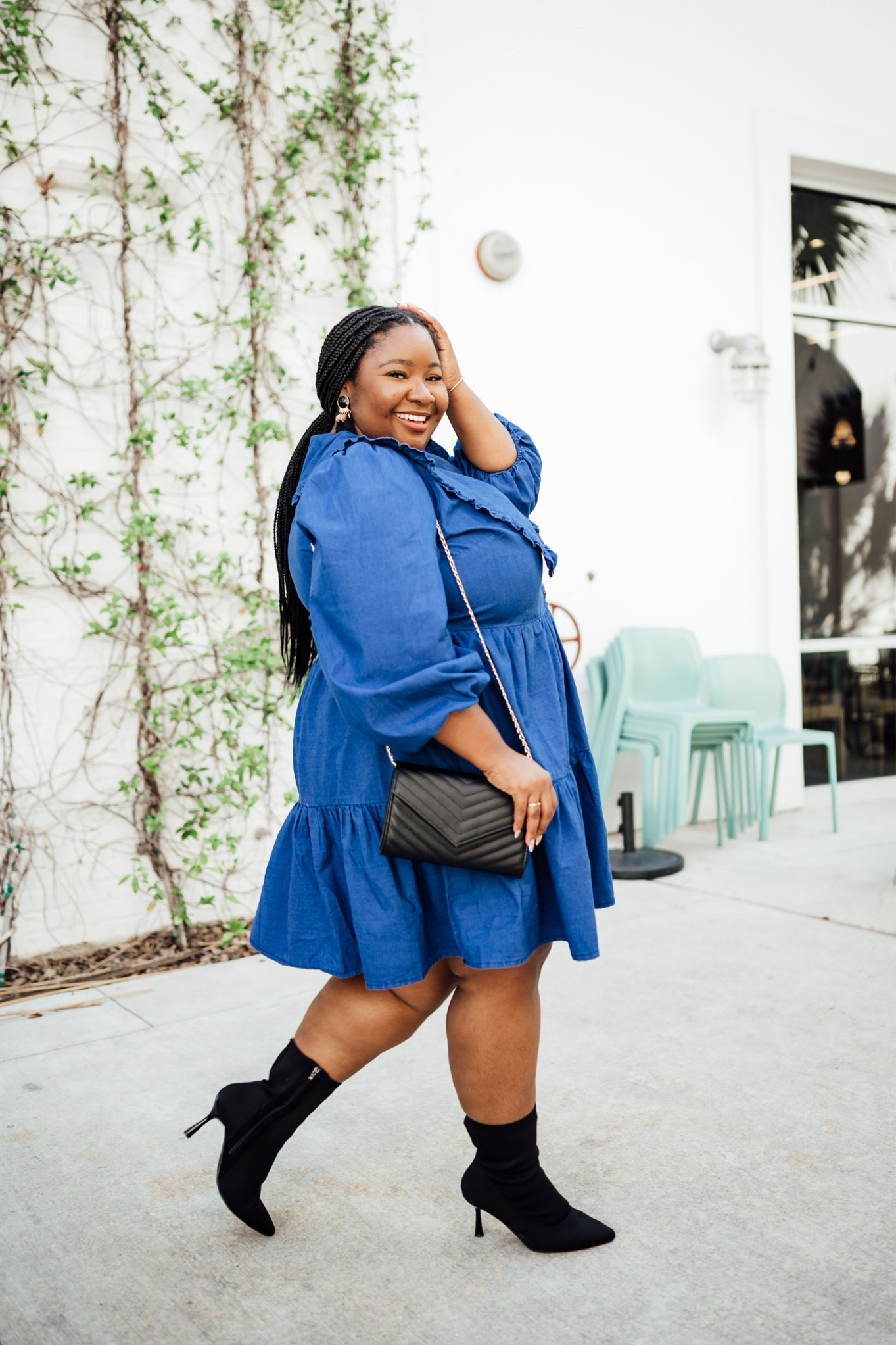 Women’s plus size dress. 

Walmart dress. Walmart plus size dress. Fall fashion. Plus size fall outfit. Black heel booties. Winter fashion. Wide width boots. Shein purse. Shein fashion 

#LTKcurves #LTKSeasonal #LTKstyletip