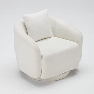 Farini Swivel Accent Chair Armchair, Round Barrel Chair for Living Room Bedroom Waiting Room Offi... | Amazon (US)
