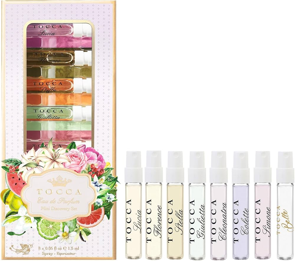 Tocca Women's Perfume Mini Discovery Sampler Set of 8, 1.5ml Each - Includes Cleopatra, Stella, F... | Amazon (US)
