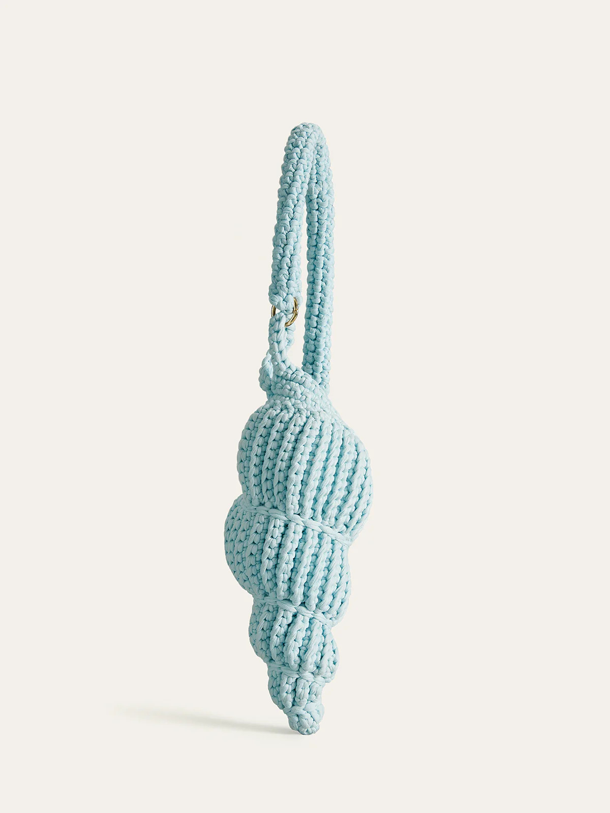 Crochet Conch-Shaped Handbag | Commense