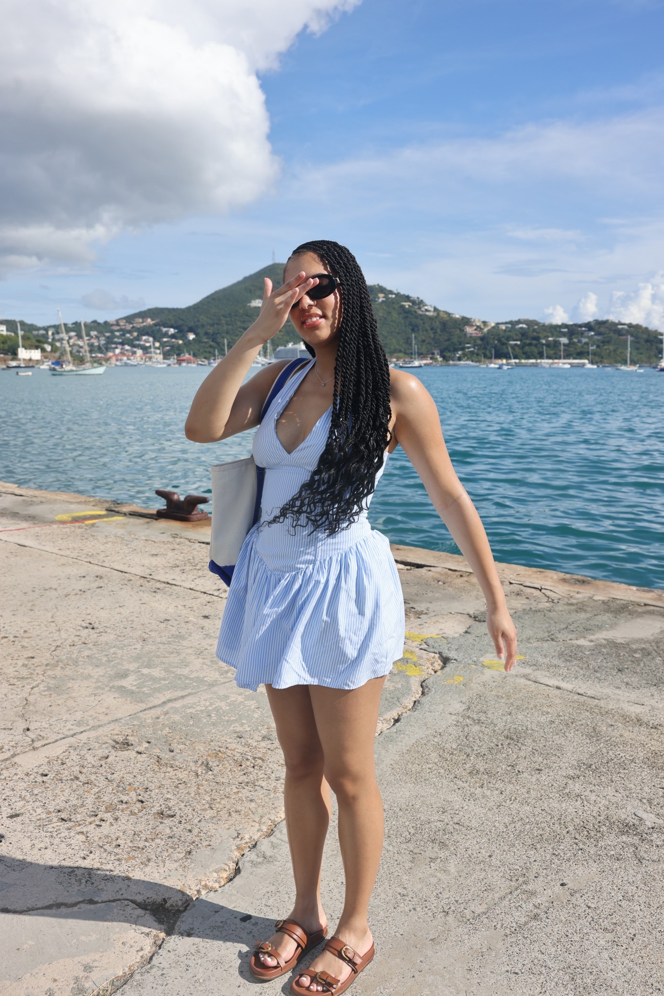 A sunny day and the perfect vacation dress 

#LTKTravel #LTKgrwm #LTKootd