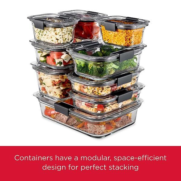 Rubbermaid Brilliance Food Storage Container Variety Set of 20 | The Container Store