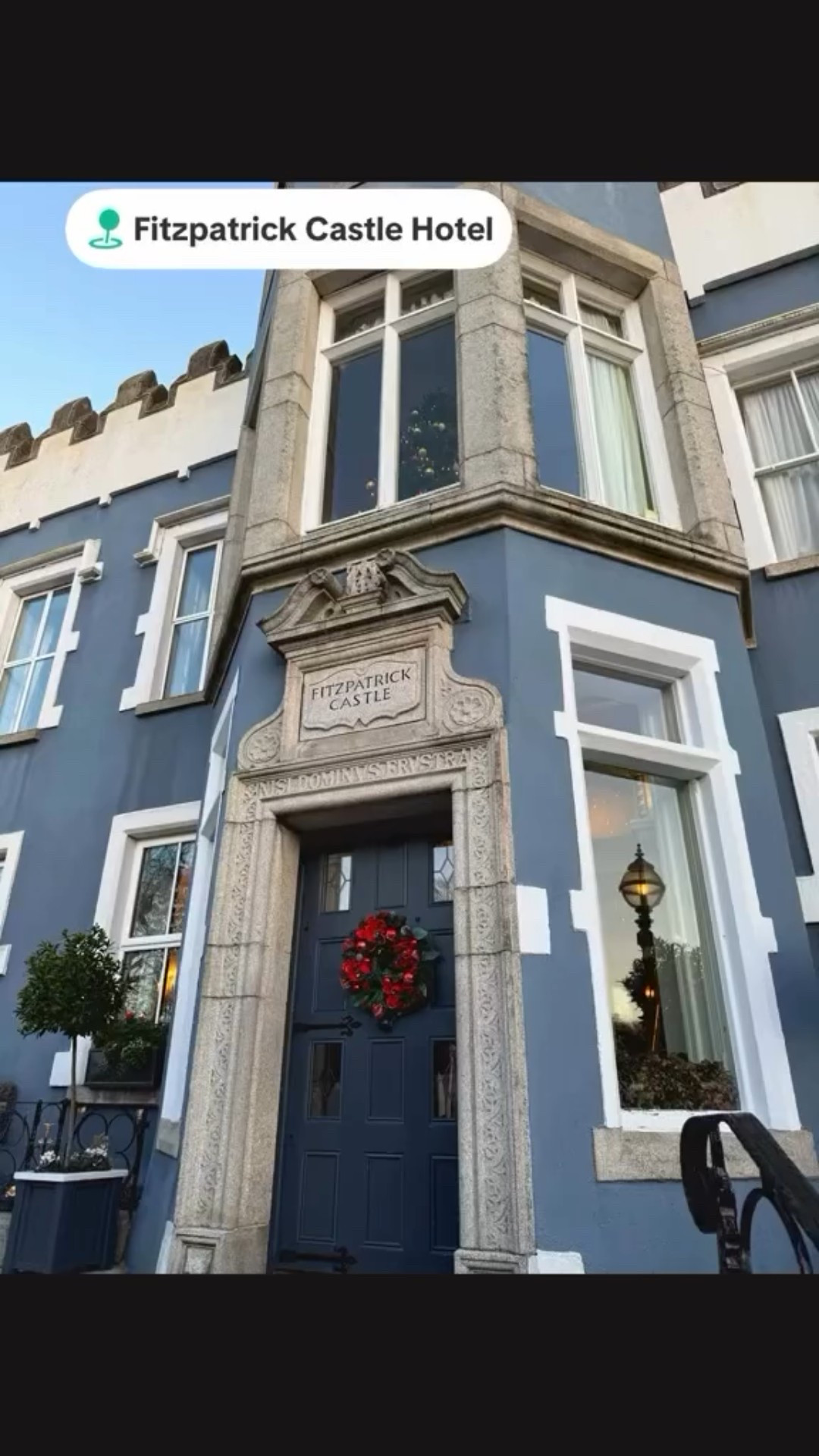 A charming 18th-century castle hotel perched on Killiney Hill with sweeping views of Dublin Bay. Stay here for peaceful coastal vibes, elegant old-world interiors, and relaxing amenities like an indoor pool, sauna, and cozy bars. It’s a romantic, atmospheric base just outside the city—perfect for scenic walks, seaside villages, and unwinding after Dublin adventures.

And don’t miss the holiday decorations! They are perfect! 

#bucketlisttravel #ireland #dublin #travel #castle